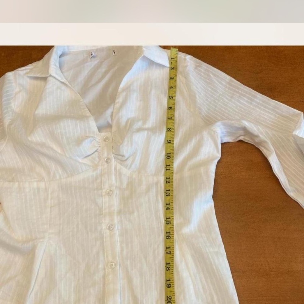 Princess Polly Elegant White Blouse - Picture 4 of 7